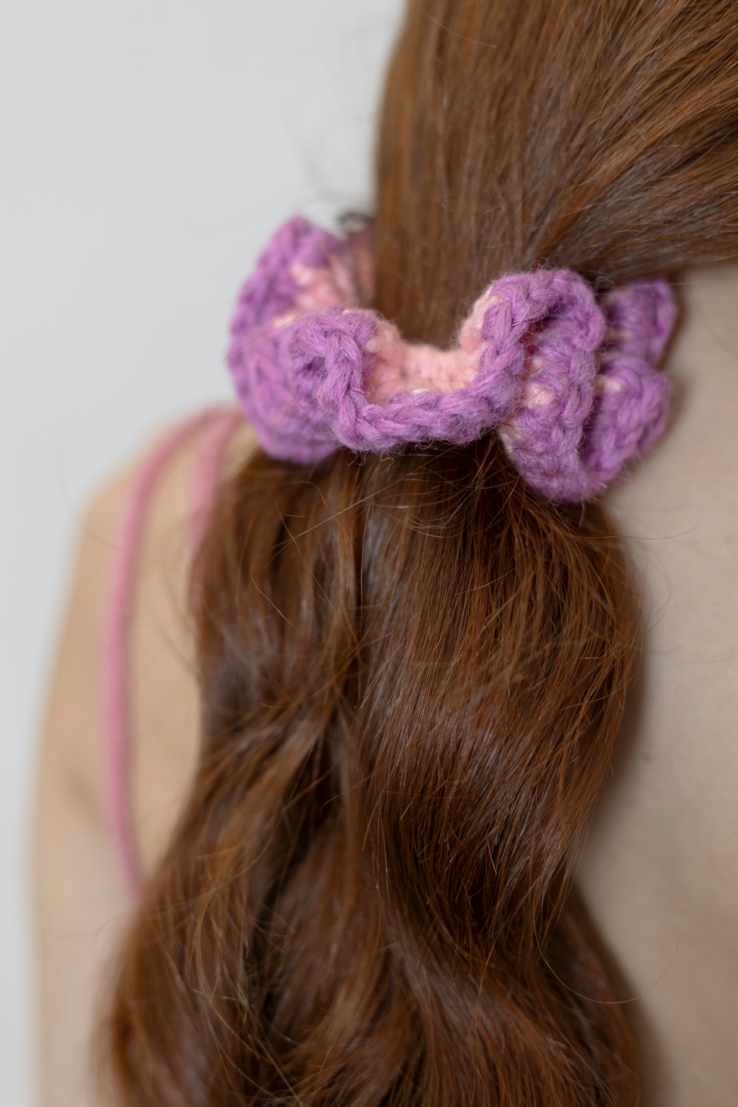 WHIZZY PINK AND PURPLE SCRUNCHIE